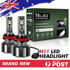 H11 White Low Beam Headlight LED Light Bulbs For Mazda 3 2013 BL Hatchback 2.3