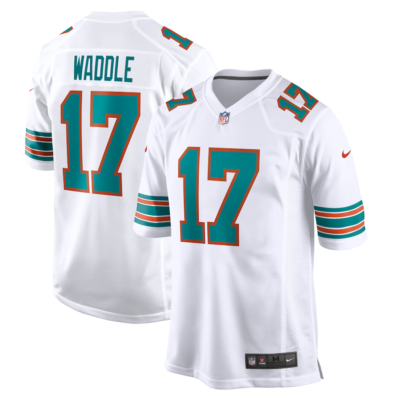 Miami Dolphins Jaylen Waddle #17 Nike White Alternate 2025 NFL