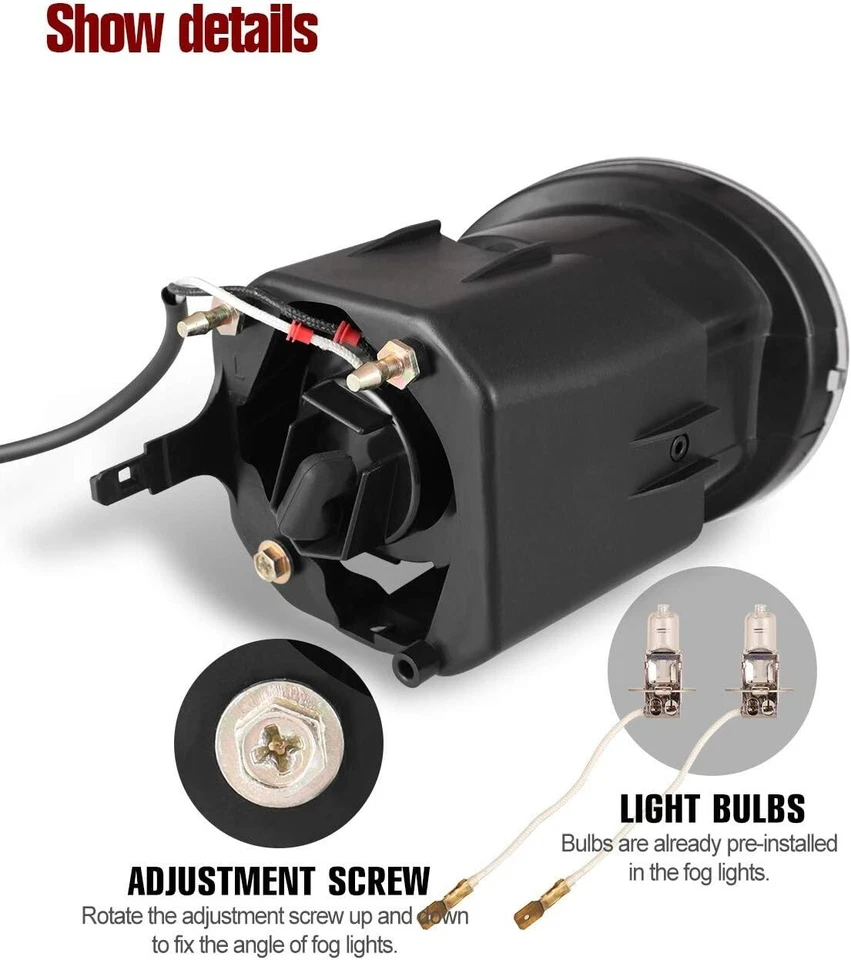 Par de luces antiniebla para parachoques Nissan Frontier Xterra 2000 2001 2002 2003 2004 Foto 2 de 4