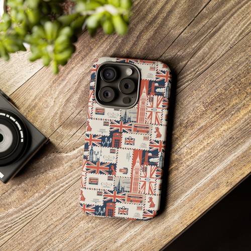 British Icons Phone Case - Union Jack, Big Ben, British Flag, London, Wrap Print - Picture 23 of 177