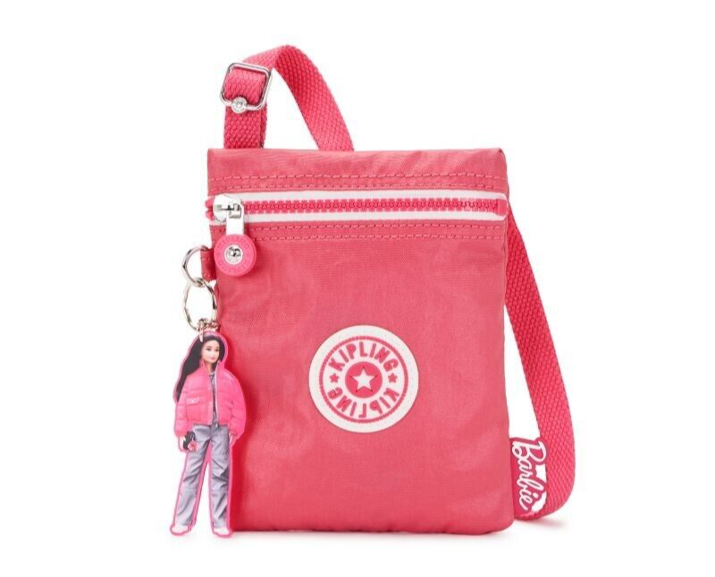 Kipling AFIA Barbie Mini Crossbody Bag - Lively Pink RRP £54