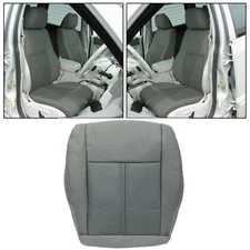 HECASA For 05-07 Jeep Grand Cherokee Front Seat Cover Driver Bottom 2-Tone Gray
