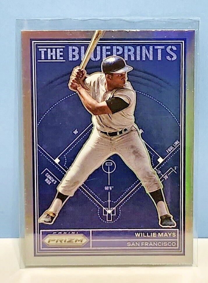 Willie Mays - 2023 Prizm (The Blueprints) Silver - #TB5 – Giants – H.O.F.