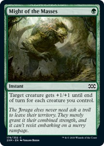 Might of the Masses - Foil x1 - Double Masters - NM-Mint, English - Double Maste