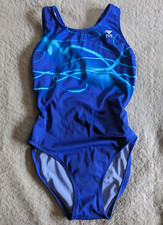 TYR One Piece Swimsuit Womens Sz 32 Swim Suit Royal Blue