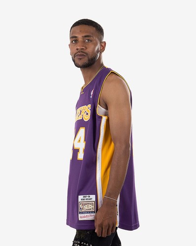 MITCHELL & NESS LA Lakers 2009 Kobe Bryant PURPLE FINALS PATCH AUTHENTIC JERSEY - Picture 13 of 24