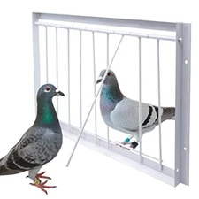 Junniu Pigeon Cage Door One Way Entrance Door Bird T-Trap Iron Wire Door 15.7in