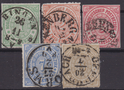 == Ad! Norddeutscher Federation Mi. 7-11 Gest Cat.