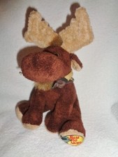 Moose Bass Pro Shops Animal Adventure Brpwn Plush 7" Stuffed Beanbag Camo Scarf