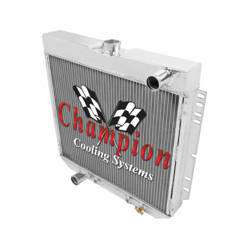 1966-1970 Ford Falcon Radiator,Polished Aluminum 3 Row Champion Radiator, #339 - Picture 4 of 6