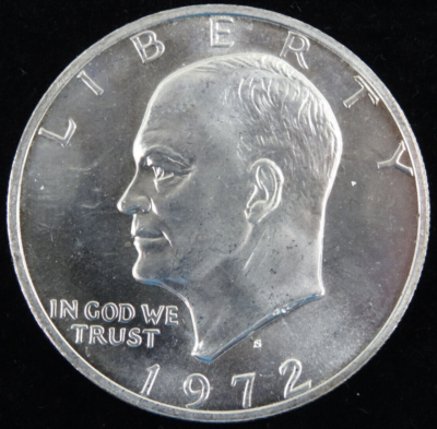 u*6様 アメリカ　銀貨 1972-S アイゼンハワー　シルバーダラー NGC 1972-S Eisenhower Silver Dollar Uncirculated 40% Silver $1 US Mint
