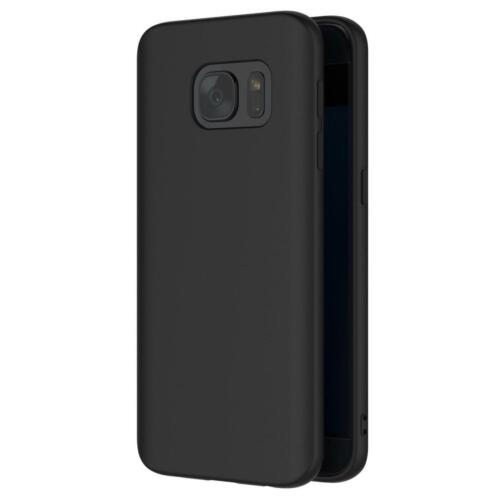 Handy Hülle für Samsung Galaxy S7 Schwarze Silikon Schutzhülle sturzsicher Hülle - Bild 4 von 6
