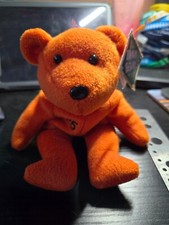 Salvino s Bamm Beanos Barry Bonds 25 Orange Bear Plush Stuffed Animal 1998