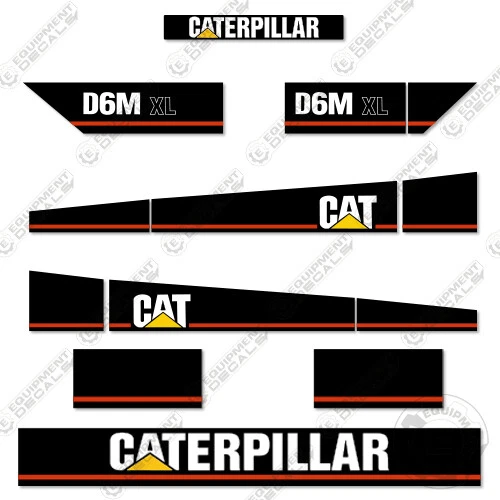 Fits Caterpillar D6M xl Decal kit - Bulldozer Decals - 7 Year Vinyl Reproduction