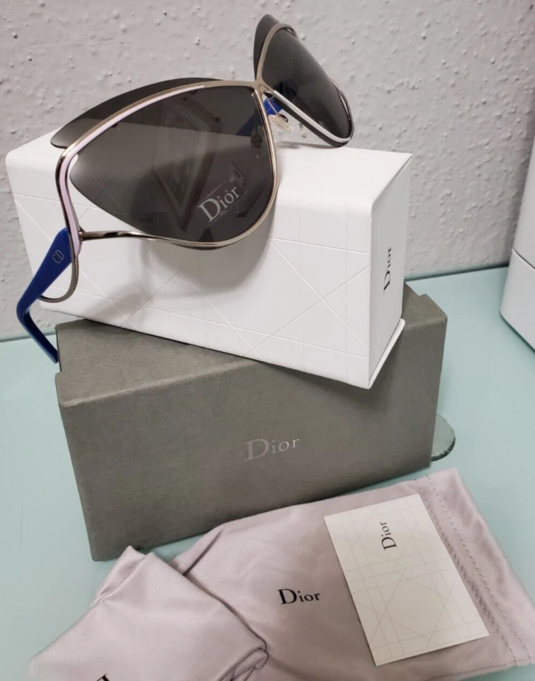 Gafas de sol CHRISTIAN DIOR Audacieuse1 AZUL/paladio/blanco negro ojo de gato para mujer Foto 4 de 4