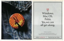 2002 Adobe Acrobat 5.0 Software Tools PDF Files Vintage Magazine Print Ad/Poster