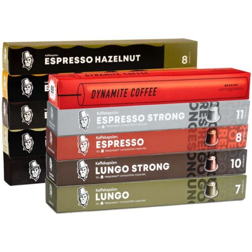 100/50 Premium Coffee Aluminum Nespresso Capsules Original line pods from Europe - Afbeelding 1 van 44