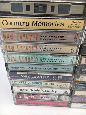Lot of 40 Country Cassette Tapes Various Artists Albums