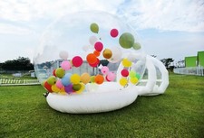 US Stock Inflatable Bubble House Jumping Base Kids Party Bubble Tent