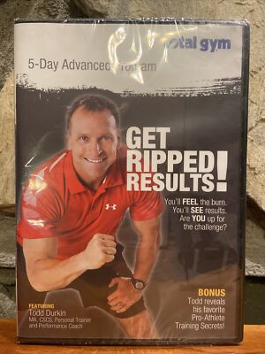 Total Gym - 5-Day Advanced Program: Get Ripped Results (DVD, 2017) NEW SEALED