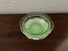Hazel Atlas Uranium Green  Royal Lace Berry/Fruit Bowl 5 3/8”, Excellent Cond — photo 2