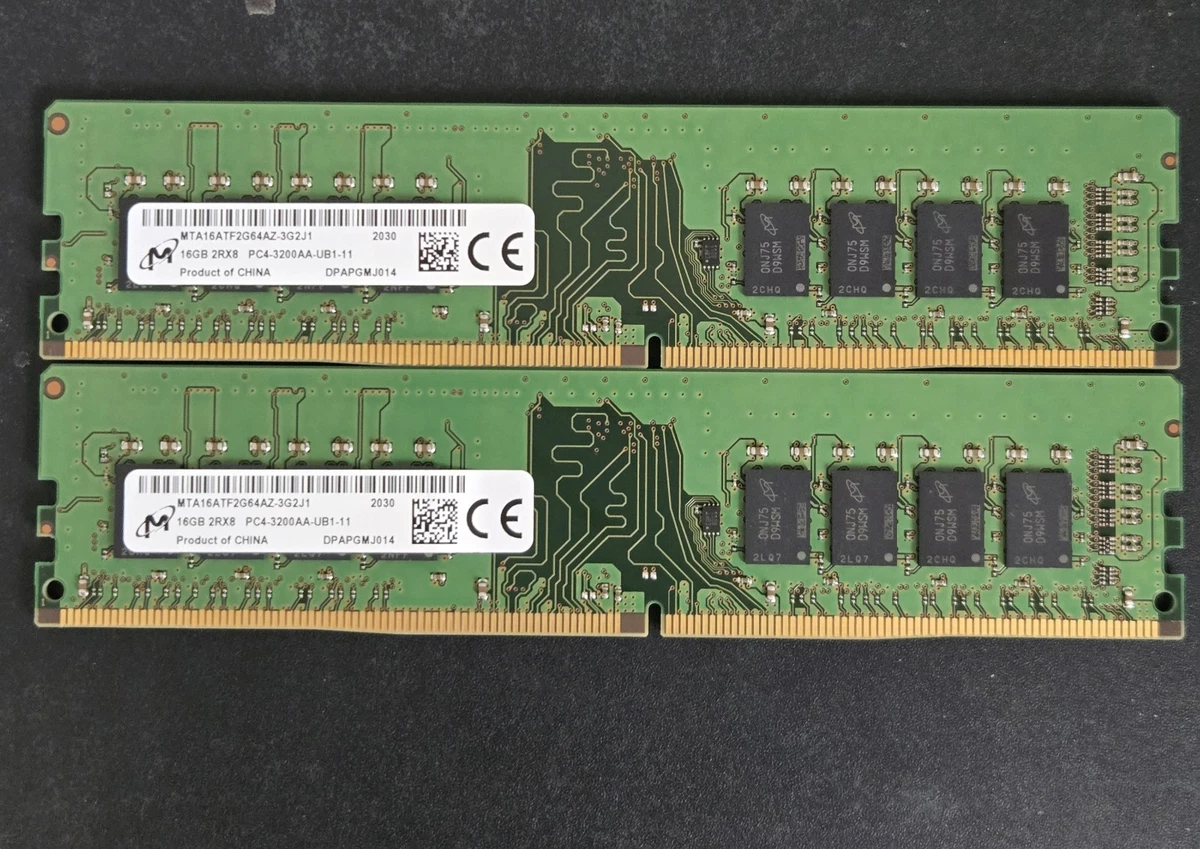 Micron DDR4 SDRAM 32 GB Total Capacity Memory (RAM) for sale | eBay