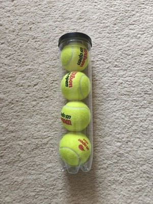 Wilson US Open 2025 Official Tournament Balls(Red), One Can/Four Balls