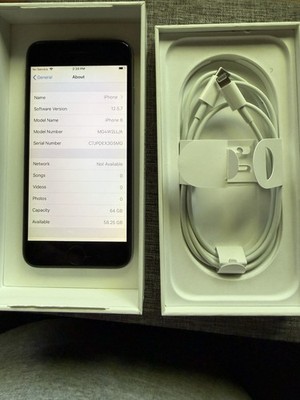 Apple iPhone 6 64GB Gray iOS Bar Smartphone 8MP Camera Lightning