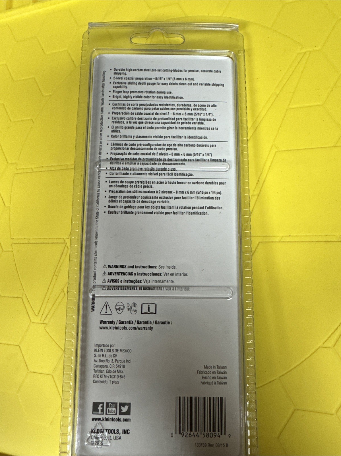 Klein tools Coax Cable 2-Level Radial Stripper VDV110-061 ***NEW***