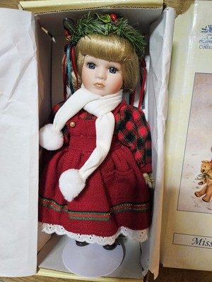 The Leonardo Collection ''Miss Christmas'' Malkasten Poppets Porzellan Puppe