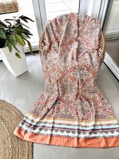 Bassetti Stoff MARECHIARO O1 orange SATIN 240x260 f Decke Läufer Vorhang Kissen