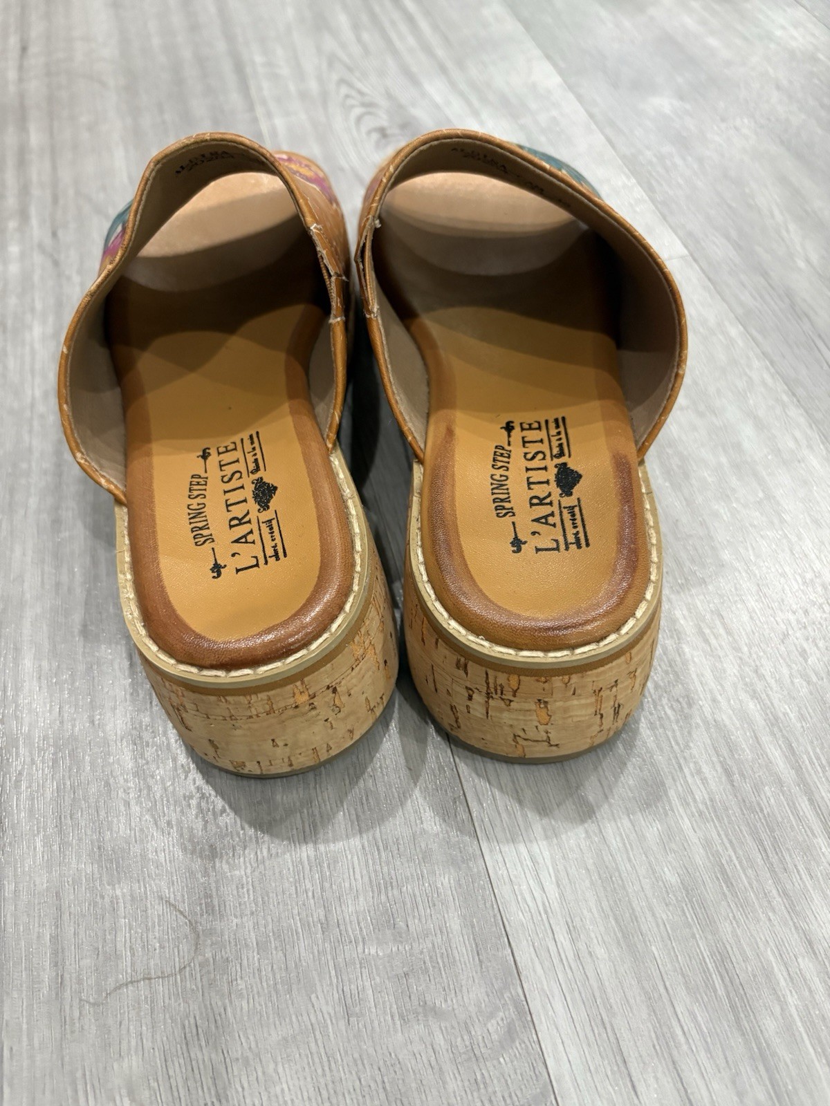 Spring Step Shoes L’artiste Aldina Leather Slip On Sandals Shoes Womens 7.5