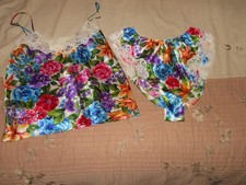 Vintage DELICATES Satin Feel Panties and Camisole Bundle M