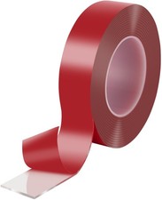 Poppstar Ruban adhésif double face acrylique transparent (5 m x 38 mm x 2 mm)