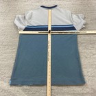 Lacoste Sport Knit Jacquard Shirt Large Size 7 Gray Blue Crocodile Colorblock