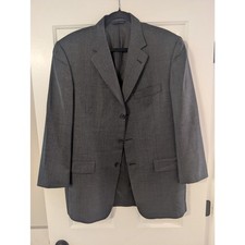 Burberry London Men's 100 Wool Sport Coat Blazer Grey Check Size 40R
