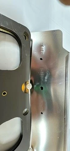 2014-2025 RAM 2500 3500 JUNTA COLECTOR ESCAPE LADO IZQUIERDO OE NUEVO MOPAR 4893789AA Foto 2 de 3