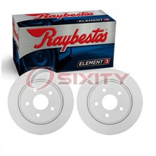 2 pc Raybestos Element3 Rear Disc Brake Rotors for 2013-2018 Ford C-Max cy