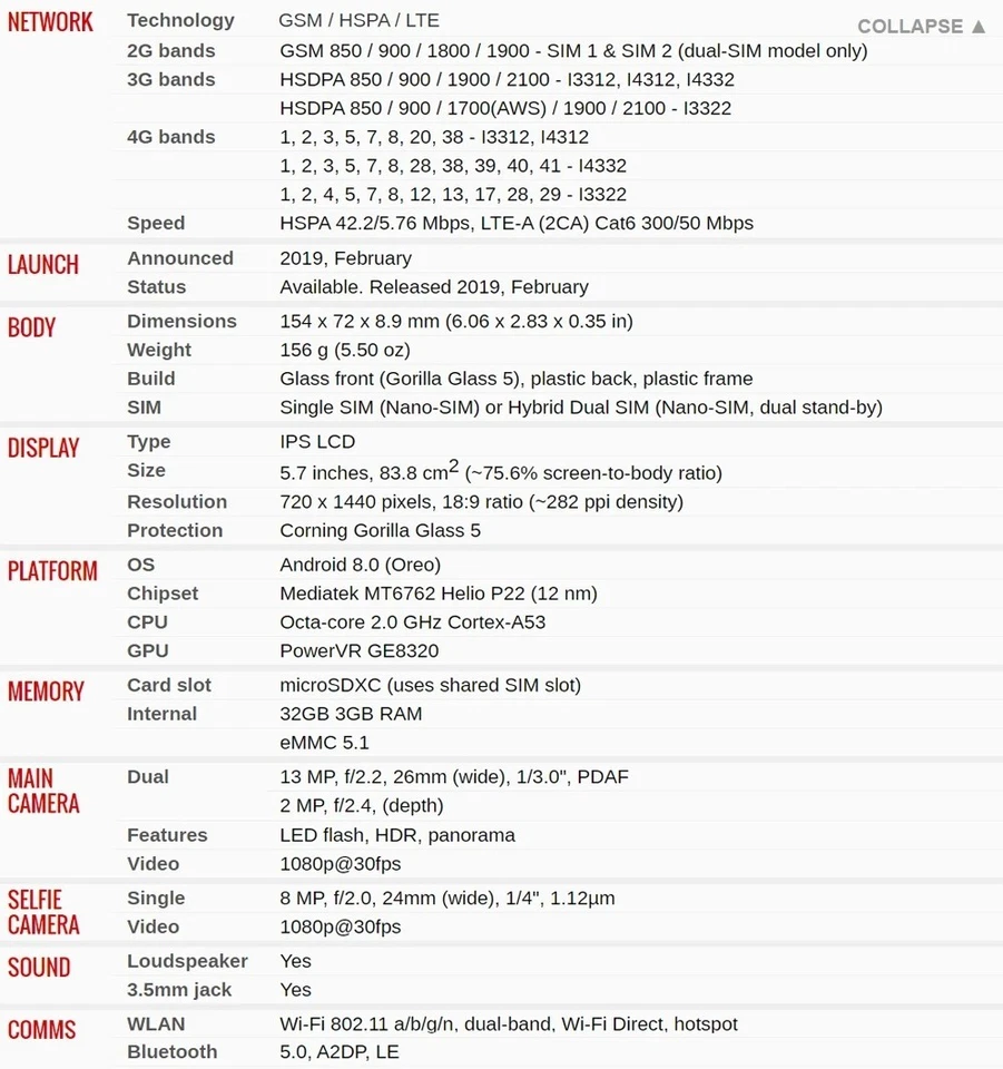 Teléfono Móvil Original Sony Xperia L3 32GB 3GB RAM WIFI Huella Digital 4G Desbloqueado  Foto 2 de 4
