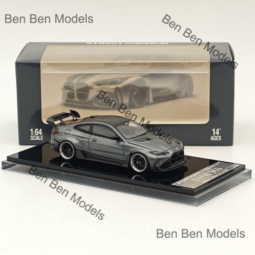SW 1:64 BMW G82 M4 ADRO BODY KIT Coupe Sports Model Diecast Metal Car Gray - Picture 2 of 7