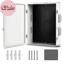 Outdoor Waterproof Electrical Junction Box, ABS Water Resistant Enclosure with I