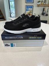 Image of Men’s Skechers UK 11 Black Skech-Air Dynamight Trainers Slip On