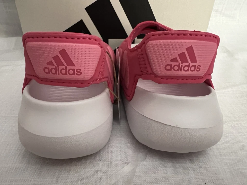 Adidas Alta Swim 2.0 Slides Sandalia Rosa Y Blanco EE. UU. Talla 8k Foto 3 de 4