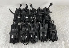 Lot of 10 Dell 130W 19.5V 6.7A Laptop AC Adapter Charger & Power Cords 7.4mm Tip
