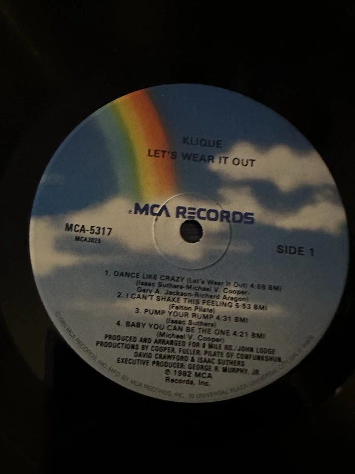 Klique – Let’s Wear It Out! LP 1982 MCA-5317 Funk Disco VG Vinyl - Image 4 of 4