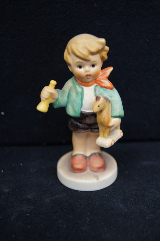 HUMMEL Goebel Porcelain Figurine #239/C Boy With Horse 3.5" TMK-6