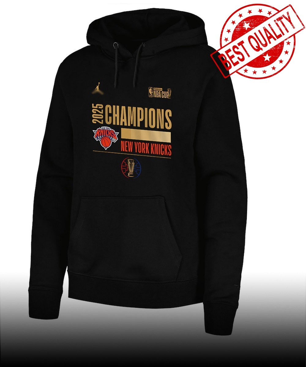 New York Knicks 2025 NBA Cup Champions Hoodie Youth & Adult Size