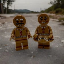 100% Authentic LEGO gingerbread Minifig (Mr or Mrs)