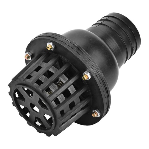 (2 Zoll) Wasserpumpe Fußventil Schwarz PVC Niederdruck Flach Rückschlagventil für Flüssigkeit - Bild 3 von 22