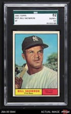 1961 Topps #371 Bill Skowron Yankees SHORT-PRINT SGC 6.5 - EX/MT+
